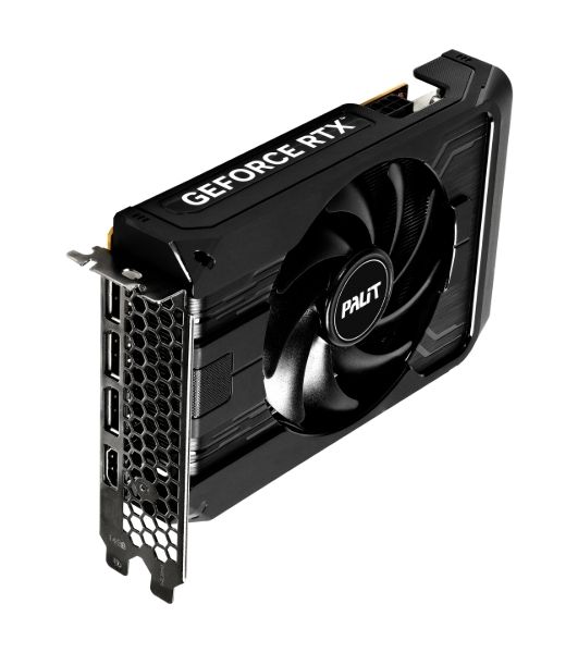 Видеокарта Palit GeForce RTX 5050 StormX OC, NVIDIA RTX 5050, 8 ГБ GDDR6, 128 бит, PCI-e 5.0, 1xHDMI, 3xDP, 2617 МГц
