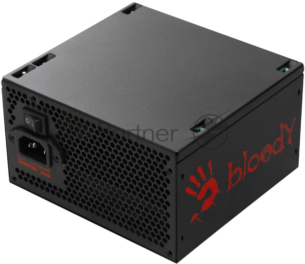 Блок питания Bloody BD-PS700W, 700Вт, 80 PLUS WHITE, 120мм, черный