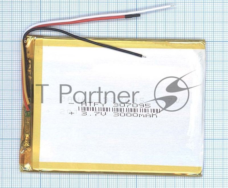 Аккумулятор Li-Pol (батарея) 3x70x95мм 3pin 3.7V/2500mAh
