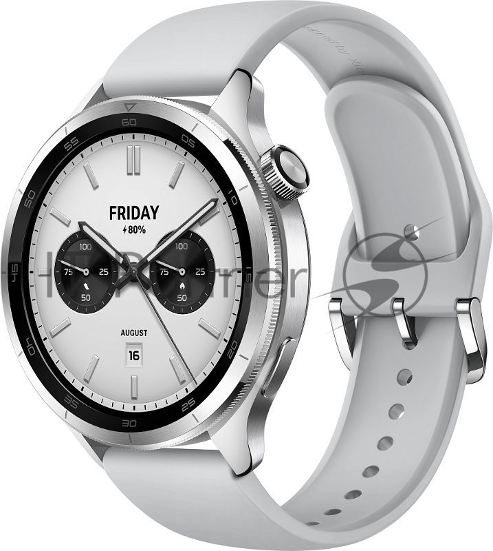 Умные часы Xiaomi Watch S4 47мм 1.43" AMOLED корп.серебристый рем.серый