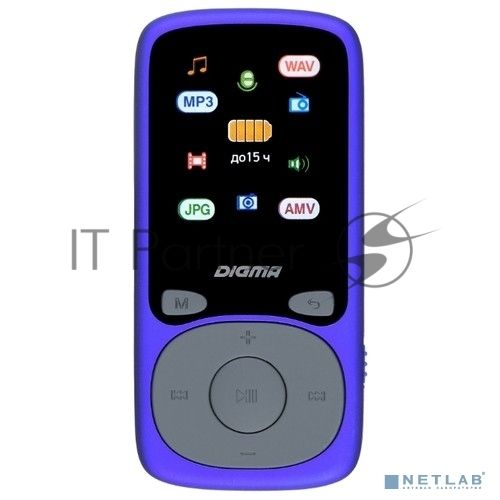 Плеер Hi-Fi Flash Digma B4 8Gb синий/1.8"/FM/microSDHC