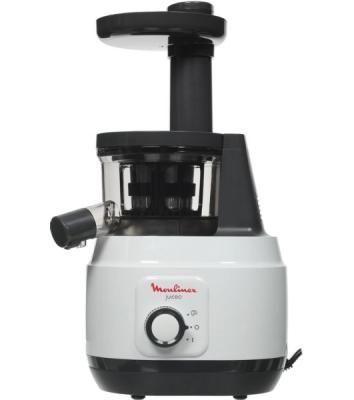 Соковыжималка Moulinex ZU150110 белый/черный, шнековая вертикальная, 150 Вт, 800 мл, электронное, реверс
