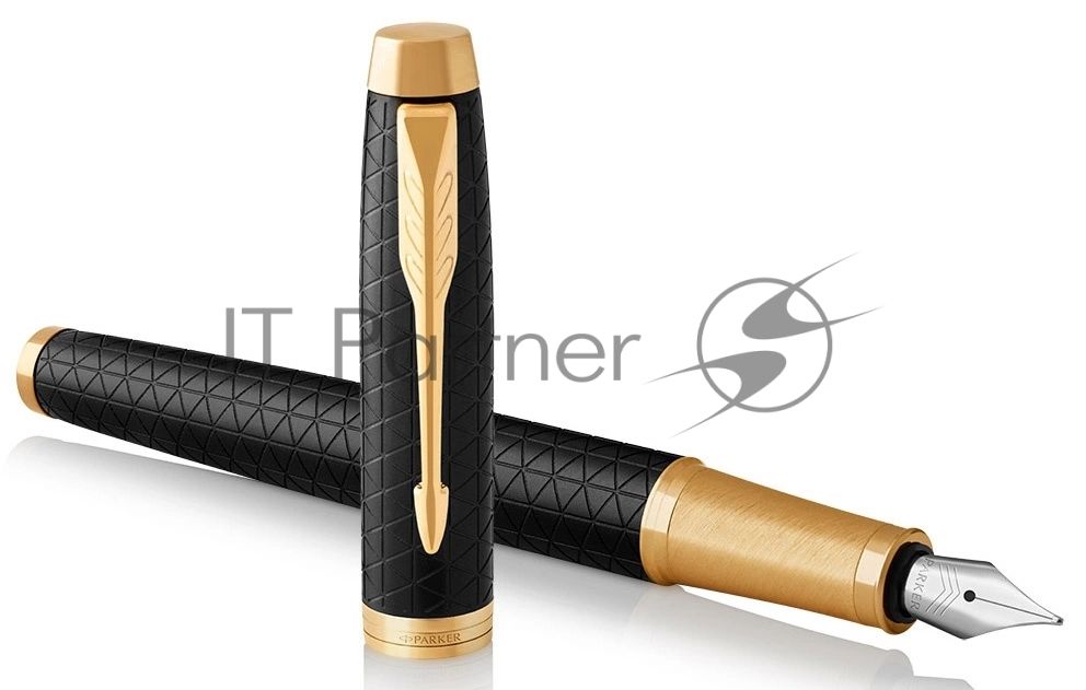 Ручка перьевая Parker IM Premium F323 (CW1931646) Black GT, F, сталь нержавеющая, подарочная коробка