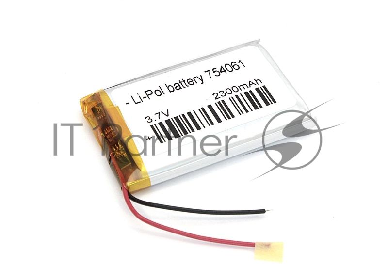 Аккумулятор Li-Pol (батарея) 7.5*40*61мм 2pin 3.7V/2300mAh