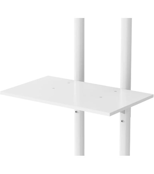 Стойка для телевизора Cactus CS-ST04 белый, 37"-70" макс. 68 кг, напольный, мобильный