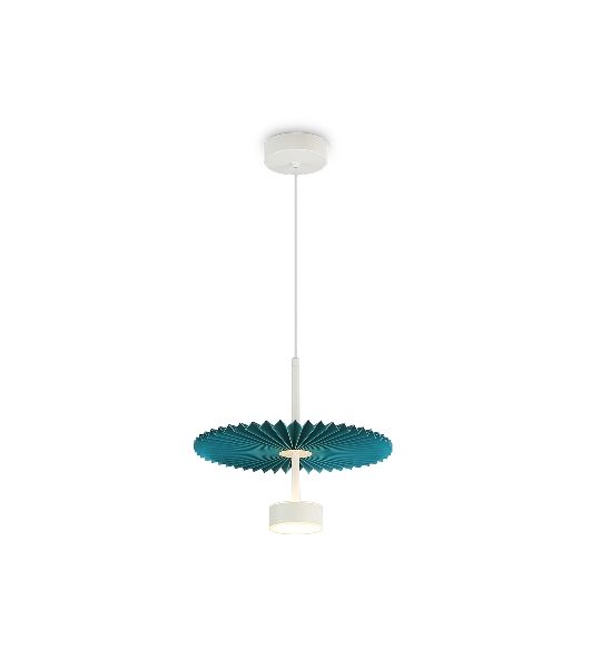 Светильник Ambrella light LH72611 WH/GR белый/бирюзовый 6W 3000K D300*260-1770