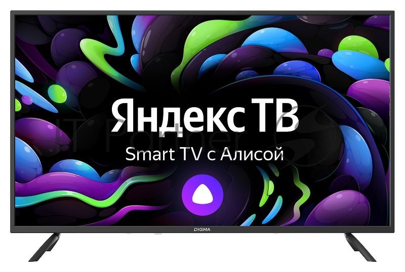 Телевизор Digma 43" DM-LED43UBB31 черный LED UHD 60Hz ЯндексТВ