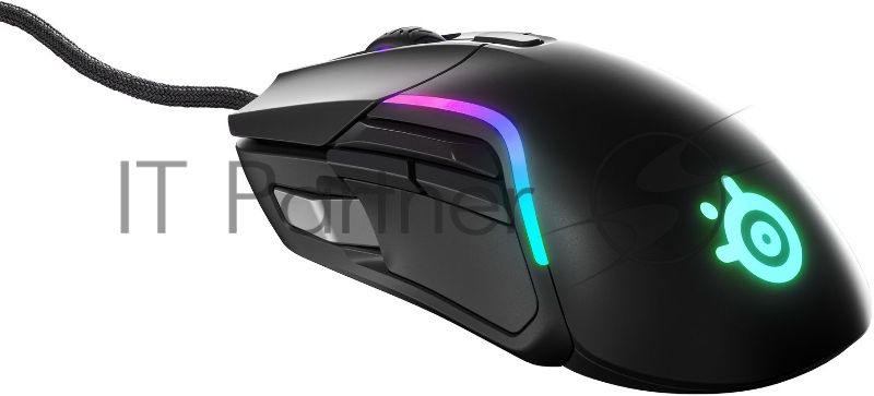 Мышь проводная SteelSeries Rival 5 черный, 18000 dpi, USB, кнопки - 9