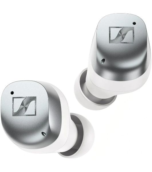Наушники TWS Sennheiser Momentum True Wireless 4 серебристый/белый, внутриканальные, Bluetooth, активное шумоподавление, до 7.5 ч