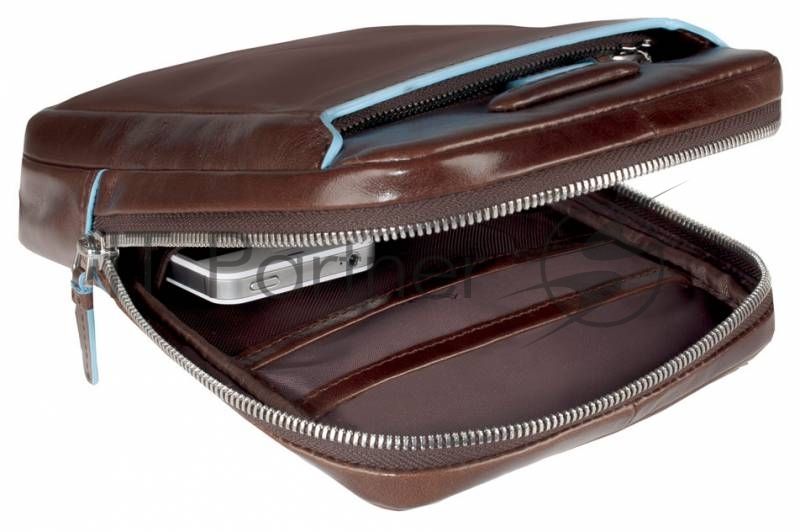 Сумка мужская Piquadro Blue Square CA3084B2/MO, коричневый, натур.кожа