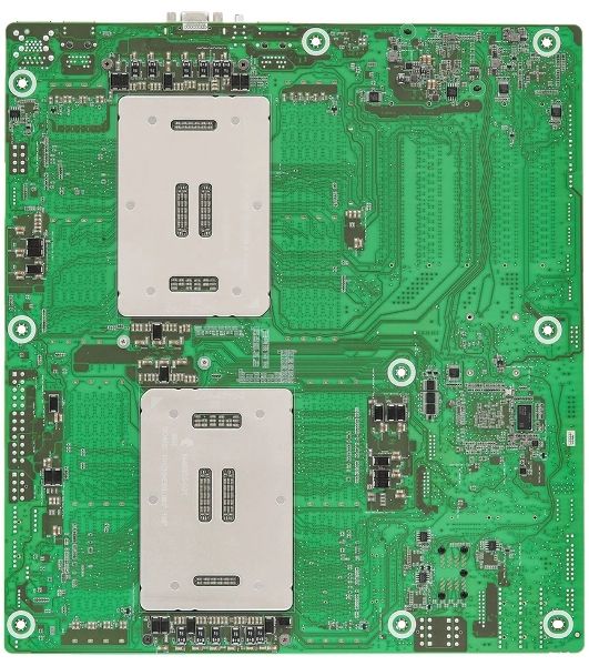 Серверная материнская плата ASRock GNR2D16-2T, 2xE2 (LGA 4710), встроен в процессор, 16xDDR5, 0xSATA, 2xM.2, 5xPCIe 5.0 x16, 1xVGA, 2x10Gb LAN, IPMI, 2xUSB-A 5Gbps, SSI EEB