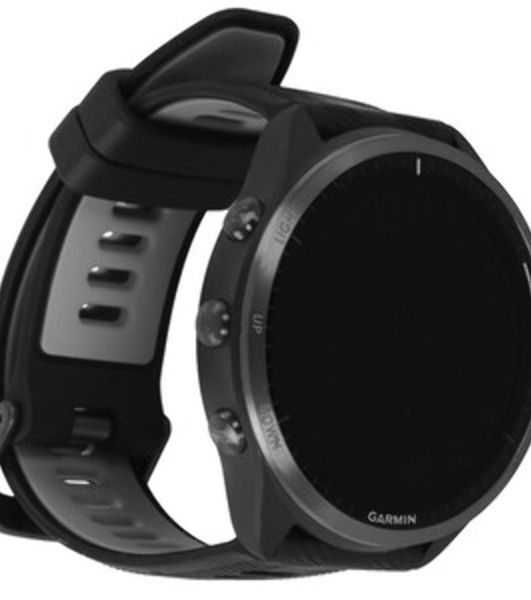 Умные часы Garmin Forerunner 965, 1.4" AMOLED, Wi-Fi, Bluetooth, NFC, GPS, 50м, черный / серый