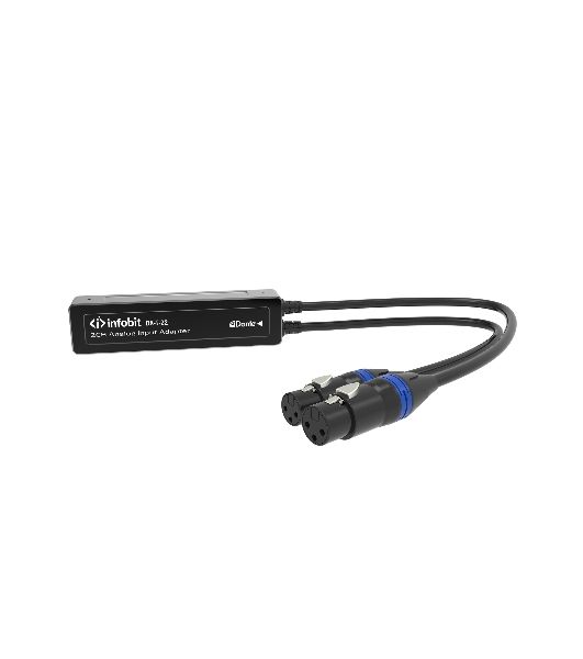 Конвертер Infobit iTrans DX-T-22 аналоговый аудио энкодер (Tx) с PoE: 1xRJ45(Dante); 2хXLR(F) (2 канала IN). 44.1, 48, 96 kHz (24 bit). ПО Dante Controller (платная лицензия)