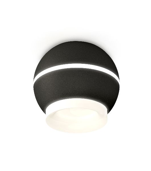 Светильник Ambrella Light XS1102041 SBK/FR черный песок/белый матовый MR16 GU5.3 LED 3W 4200K (C1102, N7165)
