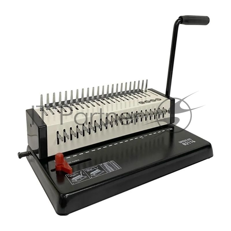 Переплетчик Office Kit B2116 A4/перф.13л.сшив/макс.450л./пластик.пруж. (4.5-45мм)