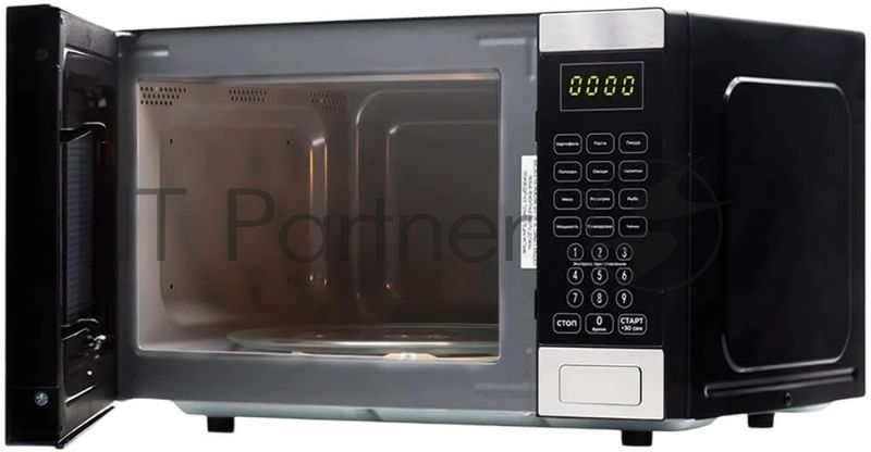 Микроволновая печь Horizont 25L SOLO черная/серебро HSD254BX 850W