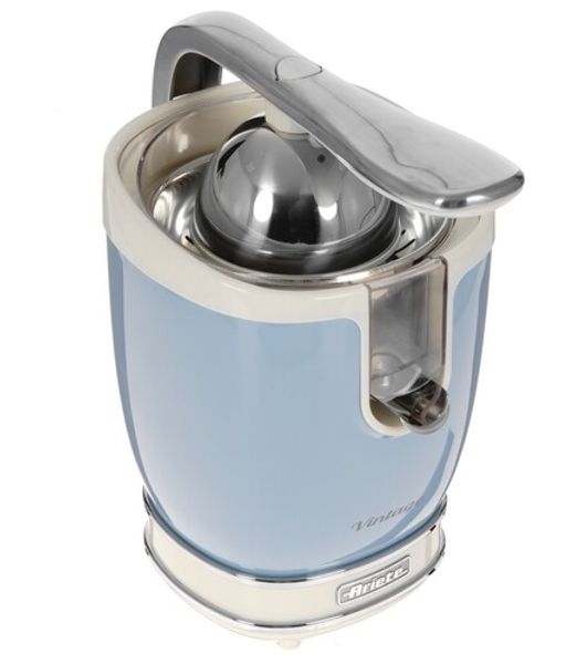 Соковыжималка Ariete 0413/05 Vintage голубой, цитрусовая, 85 Вт, 600 мл, механическое