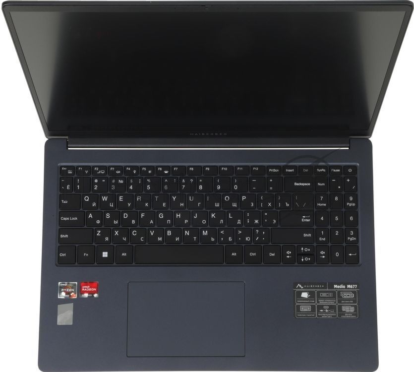 Ноутбук Maibenben M677/16"/IPS/AMD Ryzen 7 7730U/16Gb/1Tb SSD/AMD Radeon Graphics/Windows 11 Home/синий/1.79kg