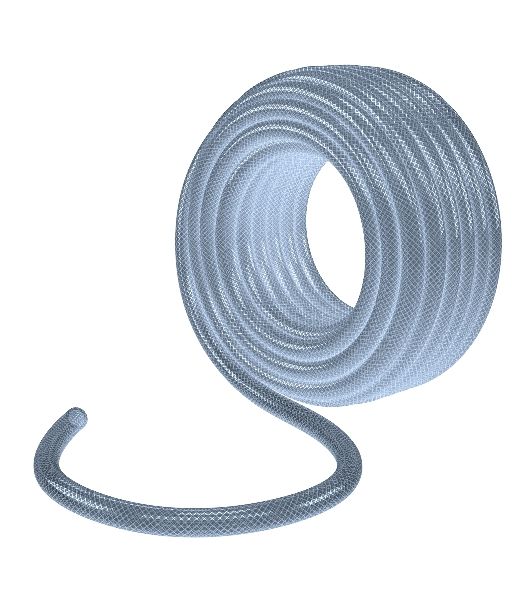 Шланг поливочный прозрачный армированный 3-х слойный, 3/4", 50 м Palisad