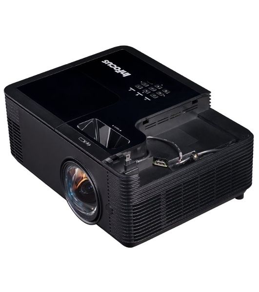 Проектор INFOCUS IN136ST DLP, 4000 ANSI Lm,WXGA (1280x800), 28500:1, 0.521:1, 3.5мм in,Composite video, VGA, HDMI 1.4a x3 (поддержка 3D), USB-A (для SimpleShare и др.), лампа 15000ч.(ECO mode),3.5мм out, Monitor out(VGA),RS232,RJ45,21дБ, 4,5 кг.