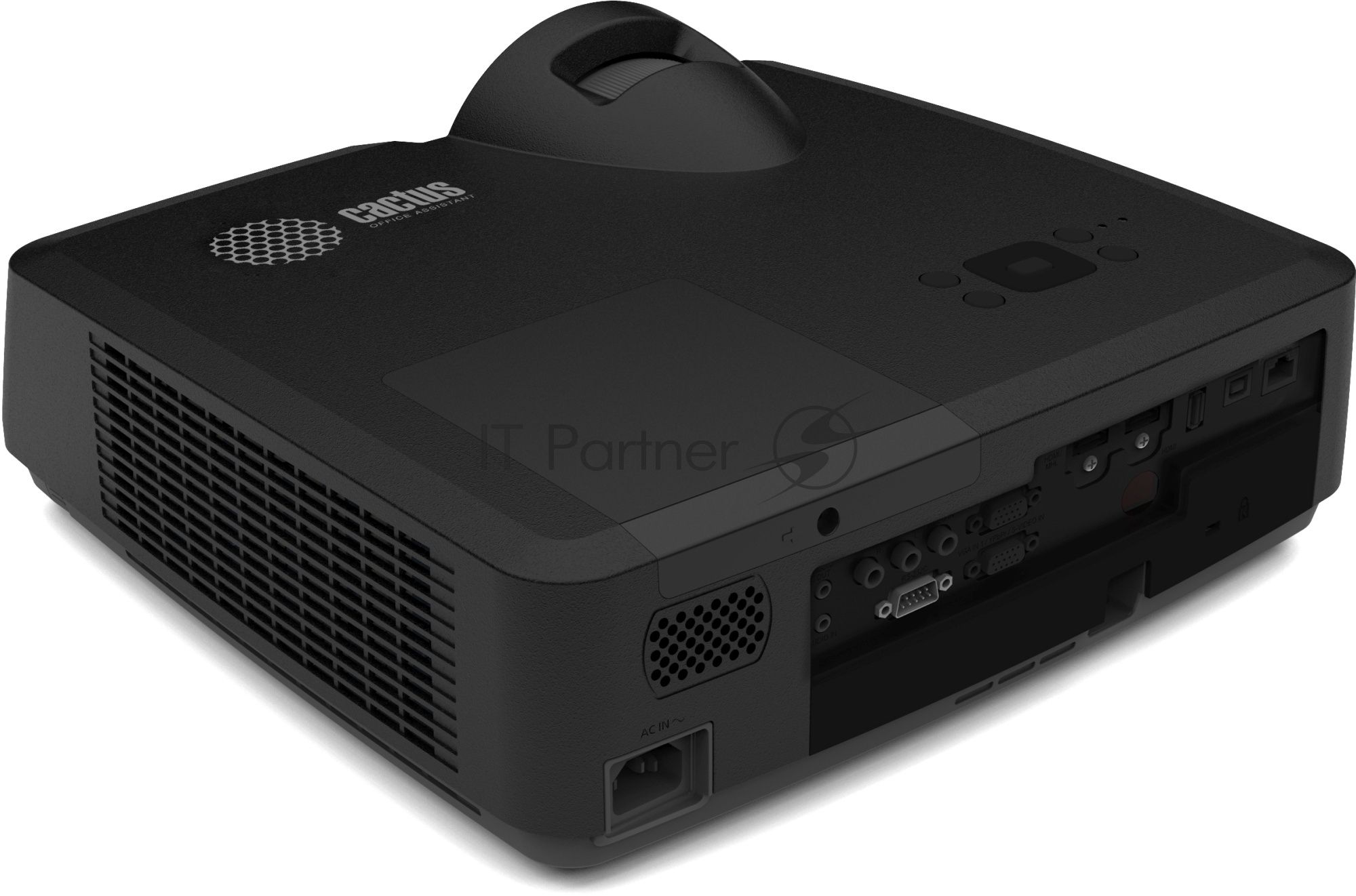 Проектор Cactus Bright CS-V2.B 3LCD 4400Lm ANSI (1024x768) 30000:1 ресурс лампы:10000часов 1xUSB typeA 1xUSB typeB 2xHDMI 4кг