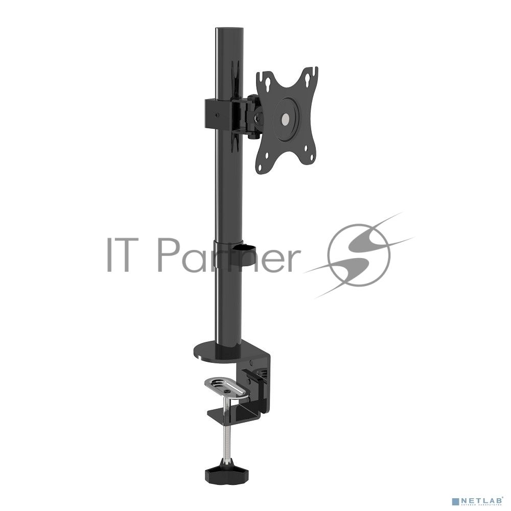 Настольное крепление Wize WDM1-32S для одного монитора 14"-32", VESA 75x75, 100x100, черный