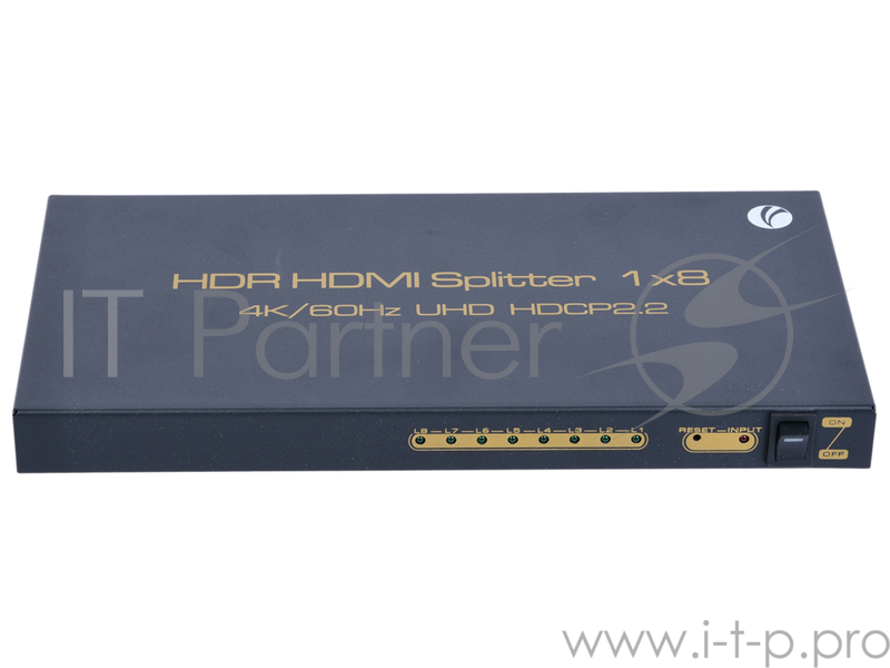 Разветвитель VCOM HDMI Spliitter 1=>8 2.0v