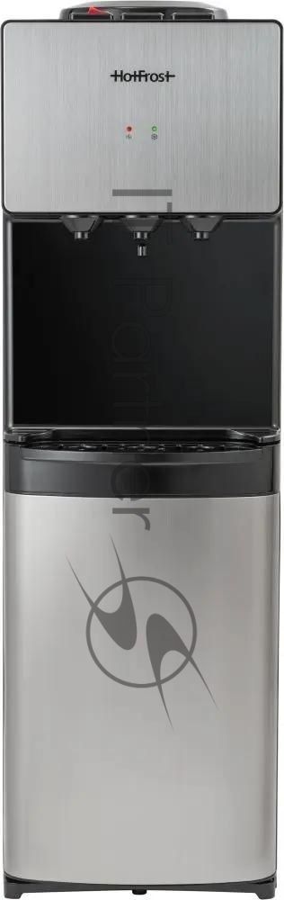 Кулер для воды Hotfrost V400BS, верхняя загрузка, нагрев 90 °С, охлаждение 10 °С, серебристый/черный
