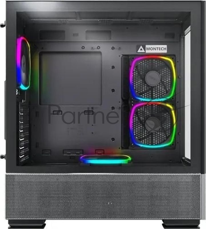Компьютерный корпус Montech SKY TWO черный без БП ATX 3x140мм 2xUSB3.0 1xUSB3.1 audio bott PSU
