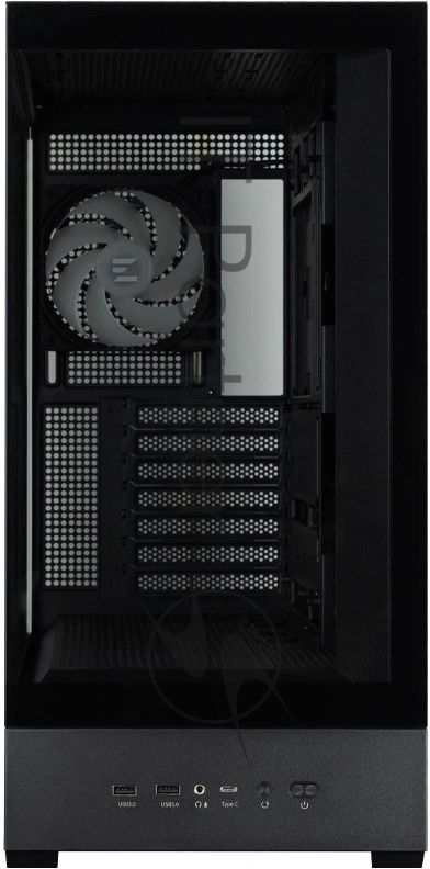 Компьютерный корпус ZALMAN P40 DS, ATX, черный, WINDOW, 9.1-inch LCD screen, 2xCombo(2.5” or 3.5”), 1x2.5”, 1xUSB TYPE-C, 2xUSB 3.0, SIDE 3x120мм ARGb, REAR 1x120мм ARGb