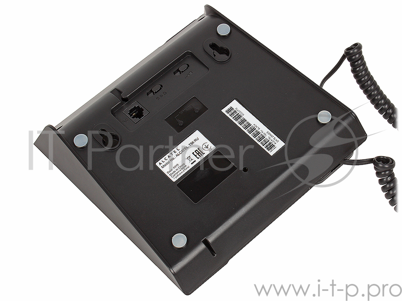 Телефон проводной Alcatel T56 черный АОН, Display, Flash, Recall, Wall mt.