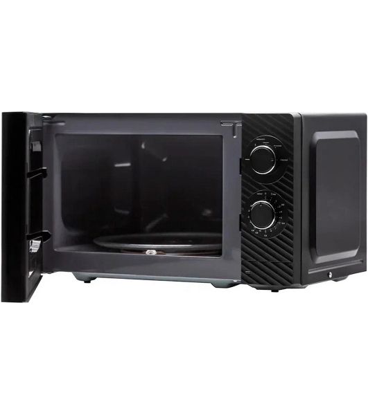 Микроволновая печь General Electronics GE-MS120B черный, 20 л, 700 Вт, переключатели - поворотный механизм