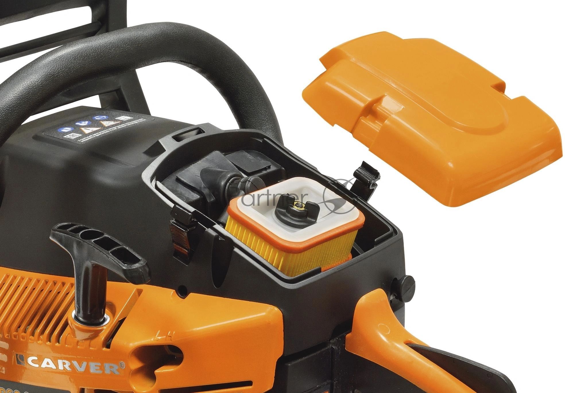 Пила бензиновая CARVER RSG 362MF [01.004.00061] (Металл.стартер, целлюлозный фильтр; 20", цепь PROFI 0,325-1,5-76зв.)