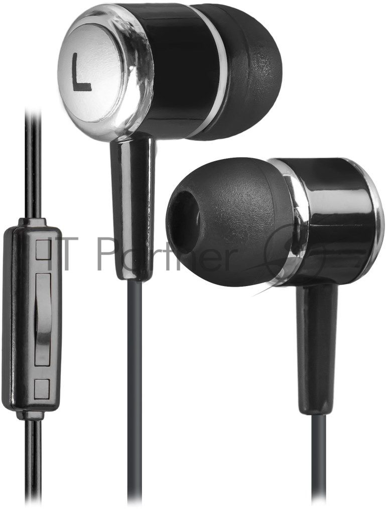 Наушники Defender Pulse 427 черный вставки