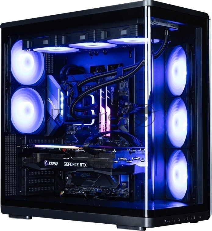 Компьютерный корпус ZALMAN MidTower P60 black (ATX, без БП, 2xUSB 3.0+USB Type C, 5x120мм ARGb) (Zalman P60 Black)