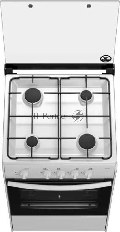 Плита газовая Дарина 1A GM 441 002 W белый, конфорок 4 шт, духовка 50 л, 50 см x 85 см x 51 см