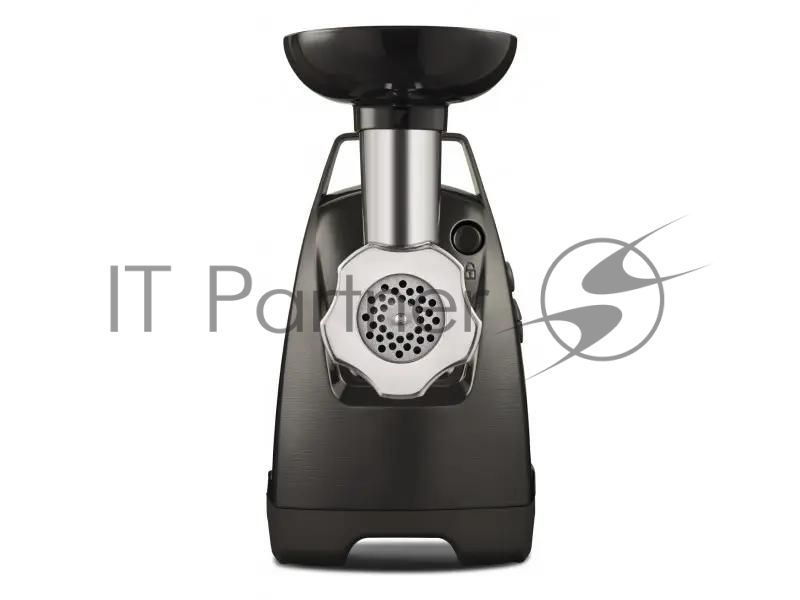 Мясорубка электрическая Moulinex ME684832 черный, 2000 Вт, 3.5 кг/мин, реверс, защита от перегрузки, насадки - 10
