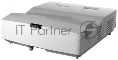 Проектор Optoma W340UST DLP,WXGA(1280*800),4000 ANSI Lm,22000:1,TR 0,27:1;Ультракороткофокусный;HDMI x2; VGAin; composite video;3.5 mm audio in,USB(A)x2;VGA OUT; Audio OUT- MiniJack;RS232,RJ45;16W;26/28dB;3.9kg