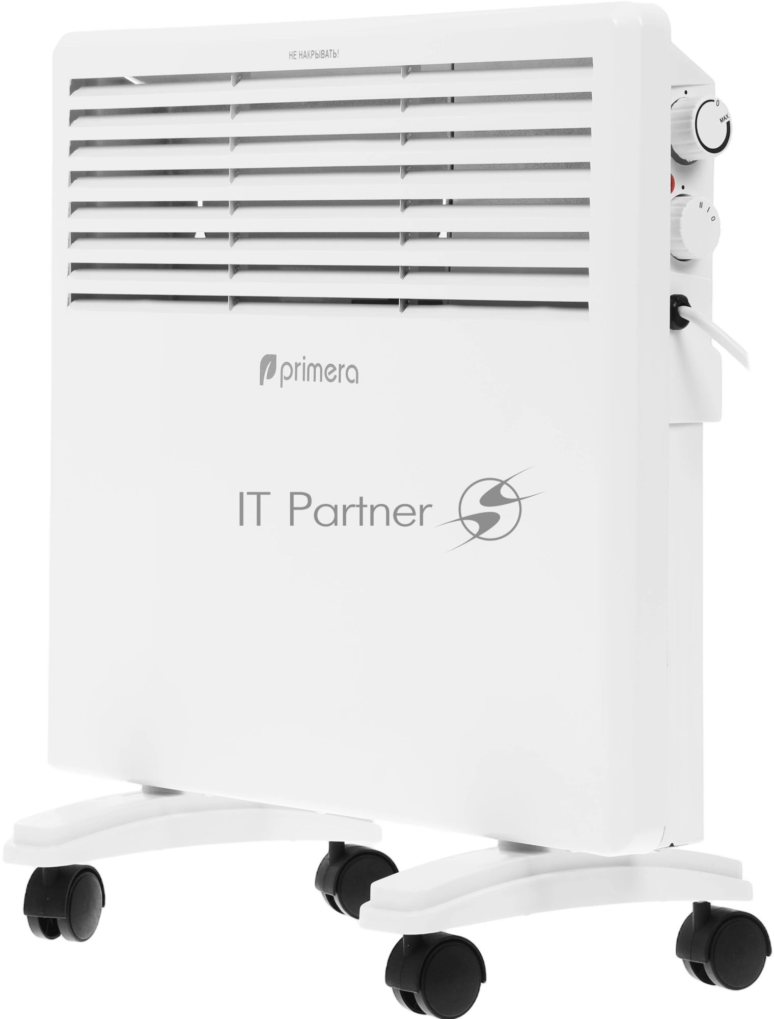 Конвектор электрический Primera PHP-1000-MXB белый, X-образный, 15 м², 1000 Вт, термостат