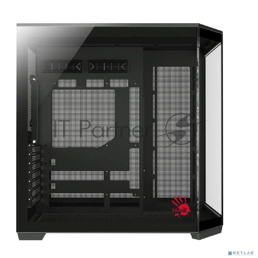 Компьютерный корпус Bloody BD-CC109 черный без БП ATX 10x120мм 2xUSB3.0 audio