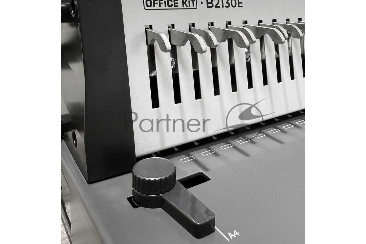 Переплетчик Office Kit B2130E A4/перф.35л.сшив/макс.500л./пластик.пруж. (6-51мм)/электр.