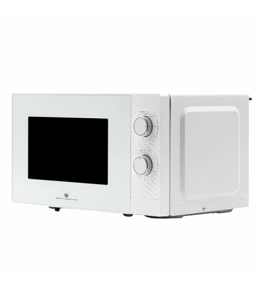 Микроволновая печь General Electronics GE-MS120W белый, 20 л, 700 Вт, переключатели - поворотный механизм