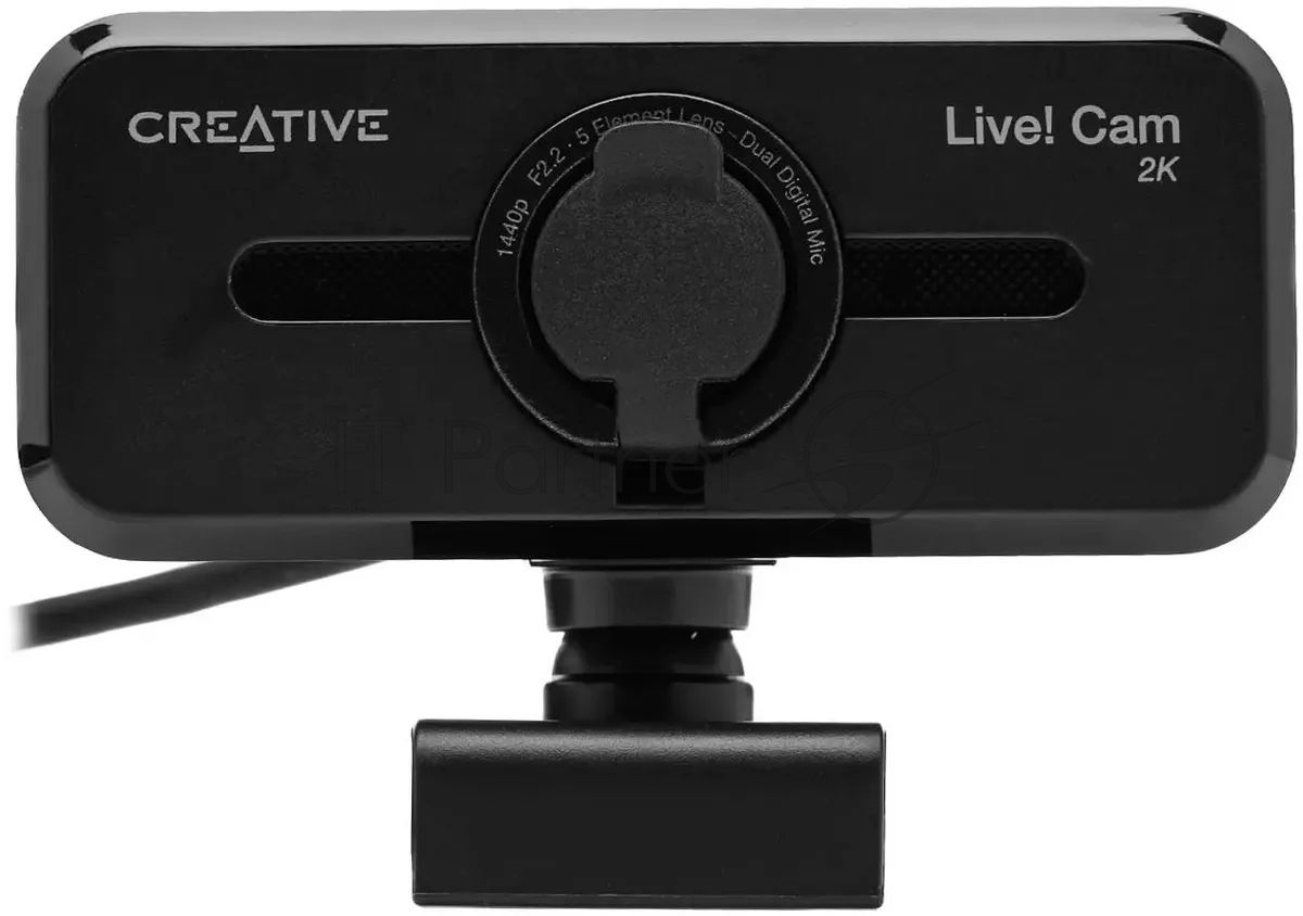 Веб-камера Creative Live! Cam Sync V3 2560x1440, 30 кадр/с, USB, микрофон, шторка приватности, автофокус, крепление на мониторе