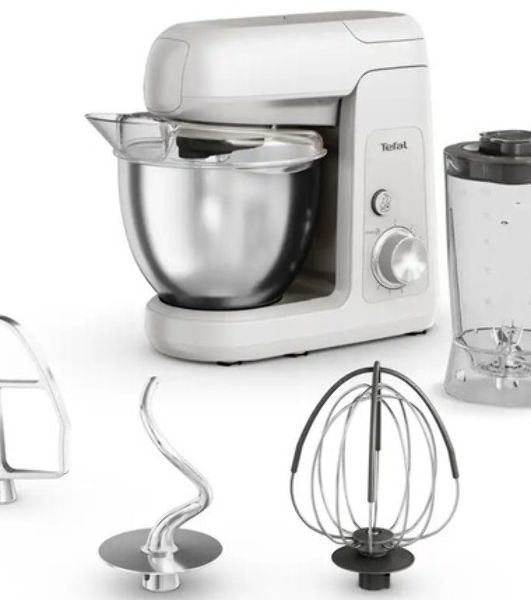 Кухонная машина Tefal Bake Partner QB520B38, серый/серебристый