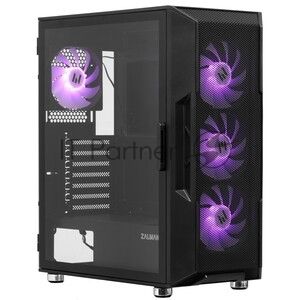 Компьютерный корпус ZALMAN MidiTower I3 NEO ARGb V2 black (ATX, без БП, 2xUSB3.0, 4x120мм ARGb) (Zalman i3 NEO ARGb V2 Black)