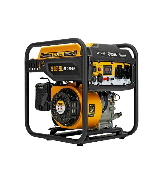 Электрогенератор бензиновый инверторный Denzel GK-2200iF, 2.2 кВт, 95 дБ, 27 кг