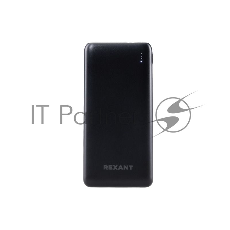 Портативный аккумулятор Rexant Power Bank (аккумуляторная батарея) 10000 mAh с Quick Charge и Power Delivery, черное