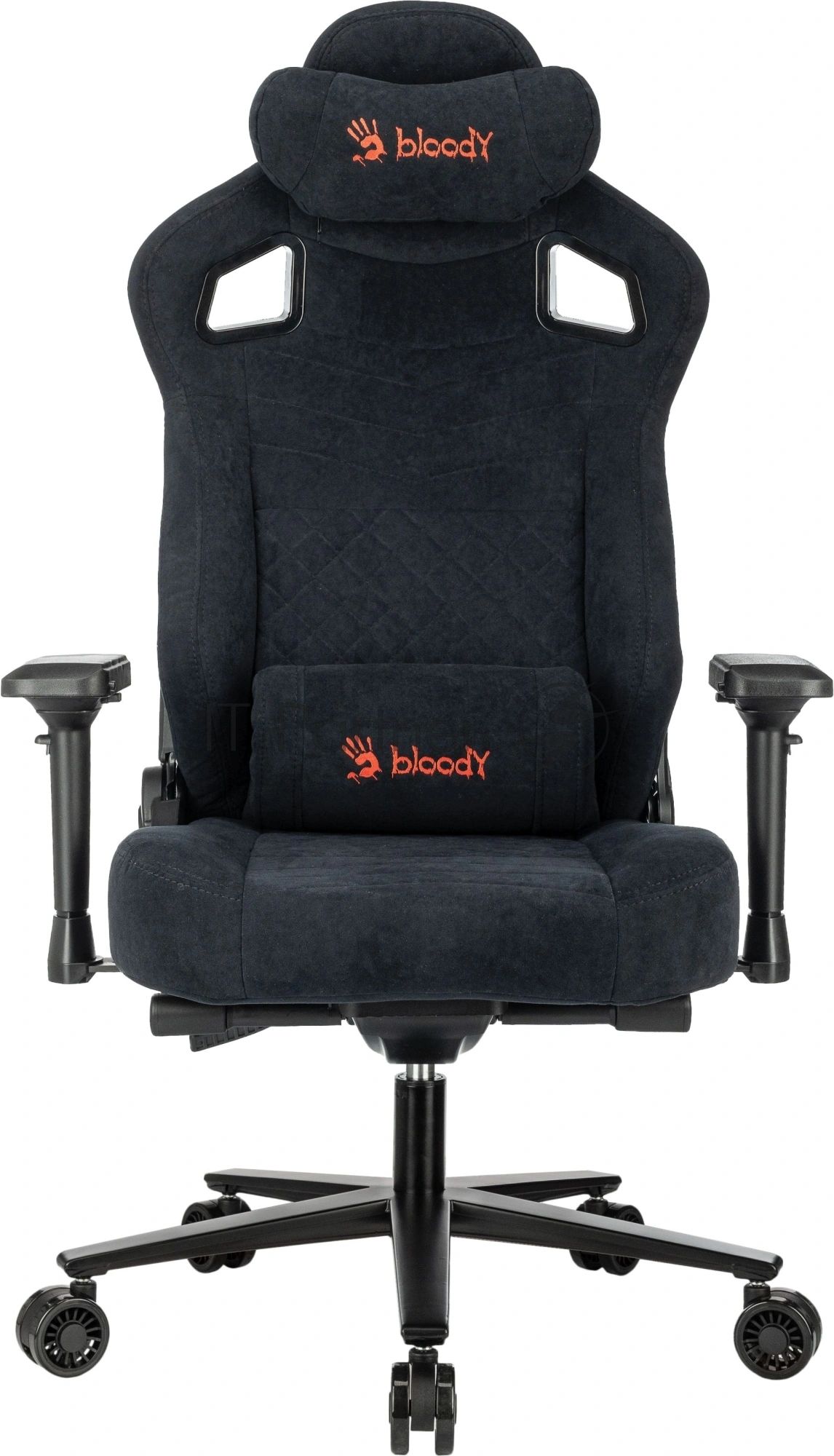 Кресло игровое A4Tech Bloody GC-660 черный Formula 999 искусственная замша с подголов. крестов. металл