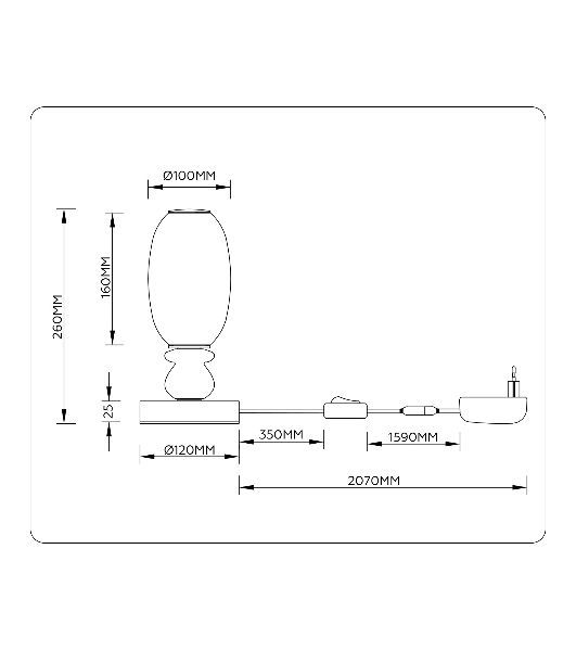 Светильник Ambrella light LH53154 BK/WH черный/белый 6W 3000K D120*260