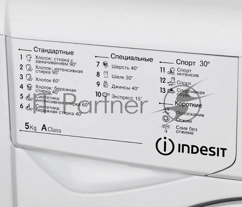 Стиральная машина Indesit IWSD 5085 (CIS) белый, загрузка фронтальная 5 кг,800 об/мин., класс: А